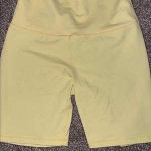 Echt Apparel yellow gym shorts